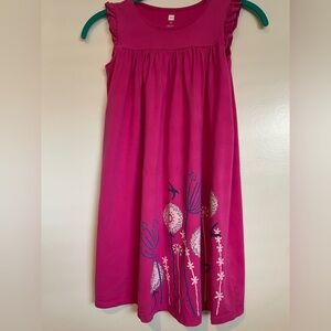 Girls Tea Collection Pink Floral Dress